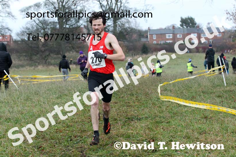Senior men, 2021 North Eastern Cross Country Championships, Sedgefield. Photo: David T. Hewitson/Sports for All Pics